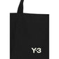 Y-3 Black Cotton Shoulder Bag