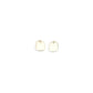 Self-Portrait Gold Brass Earrings