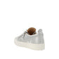 Giuseppe Zanotti Silver Fabric Sneakers