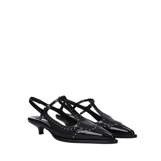 Miu Miu Black Calfskin High Heel Pumps