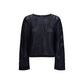 Allude Blue Wool Sweatshirt
