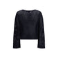 Allude Blue Wool Sweatshirt