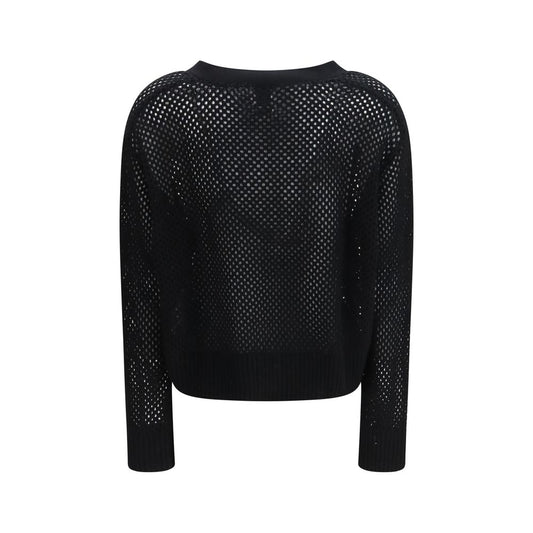 Allude Black Wool Cardigan