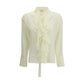 Alexander McQueen Bicolor Silk Blouse