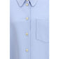 Fabiana Filippi Blue Wool Oves Aries Dress Shirt
