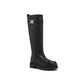 Salvatore Ferragamo Black Calfskin Over The Knee