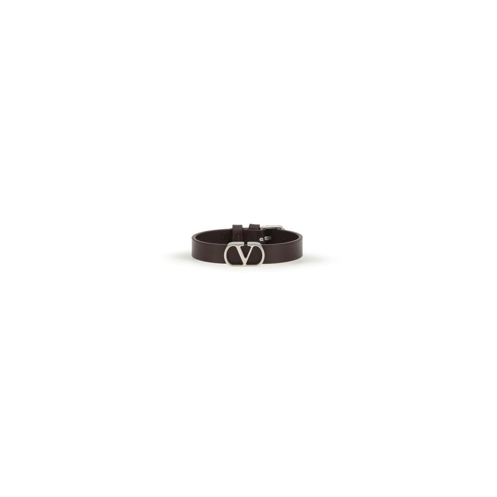 Valentino Garavani Purple Calf Leather Bos Taurus Bracelet