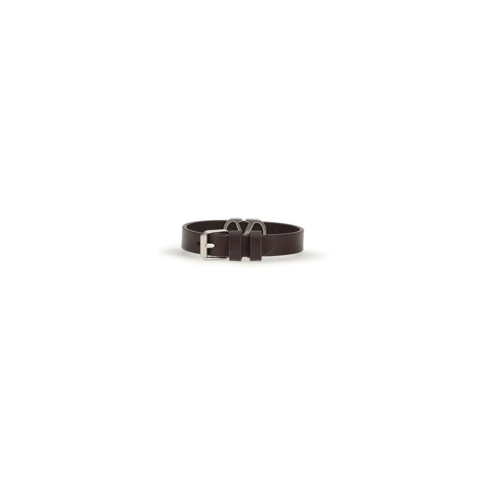 Valentino Garavani Purple Calf Leather Bos Taurus Bracelet