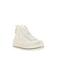 R13 White Cotton High Top Sneakers