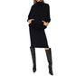 Saint Laurent Black Wool Casual Dress