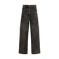 The Attico Black Cotton High-Waisted Jean