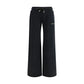 Off-White Black Cotton Casual Pants
