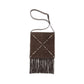 Valentino Garavani Brown Calf Leather Bos Taurus Shoulder Bag