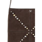 Valentino Garavani Brown Calf Leather Bos Taurus Shoulder Bag