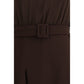 P.A.R.O.S.H. Brown Polyester Casual Dress