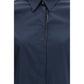 Brunello Cucinelli Blue Cotton Dress Shirt