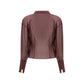 The Andamane Purple Silk Blouse