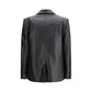Balenciaga Black Calf Leather Bos Taurus Leather Jacket