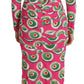 Dolce & Gabbana Pink Silk Cup Cake Sheath Stretch  Dress