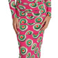 Dolce & Gabbana Pink Silk Cup Cake Sheath Stretch  Dress