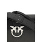 PINKO Black Leather Shoulder Bag