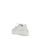 Casadei White Calf Leather Bos Taurus Platform Sneakers