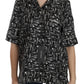 Dolce & Gabbana Black Musical Instrument Print Silk  Top