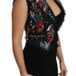 Dolce & Gabbana Black Crystal Sicily Vest Waistcoat