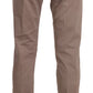 Dondup Brown Low Waist Straight Cut Trouser Pant
