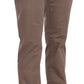 Dondup Brown Low Waist Straight Cut Trouser Pant