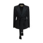 Valentino Black Wool Oves Aries Blazer