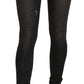 PLEIN SUD Cotton Black Washed Low Waist Skinny Denim Jeans