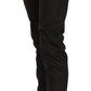 John Galliano Cotton Black Mid Waist Skinny Denim Jeans