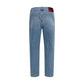 Gucci Blue Cotton Slim Fit Jeans
