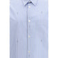 Gucci Blue Cotton Pattern Shirt