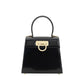 Ferragamo Black Calf Leather Bos Taurus Handbag