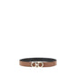 Ferragamo Brown Calf Leather Bos Taurus Belt