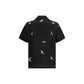 Baziszt Black Cotton Pattern Shirt