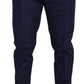 Dolce & Gabbana Blue Cotton Dress Pants