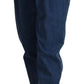 Dolce & Gabbana Blue Cotton High-Waisted Jean
