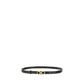 Ferragamo Brown Calf Leather Bos Taurus Thin Belt