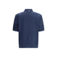 Thom Browne Blue Cotton Polo Shirt