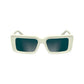 Karl Lagerfeld White Acetate Sunglasses