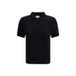 Allude Black Cashmere Polo Shirt