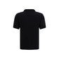 Allude Black Cashmere Polo Shirt