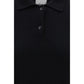 Allude Black Cashmere Polo Shirt
