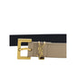 Saint Laurent Brown Calf Leather Bos Taurus Regular Belt