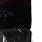 Dolce & Gabbana Black Red Rayon Geometric Pattern Fringe 140cm X 16cm  Scarf