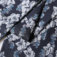 Dolce & Gabbana Black Blue Silk Floral Pattern Fringe 140cm x 16cm  Scarf