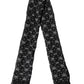 Dolce & Gabbana Black Wool Crown Print Fringe Neck Wrap 180cm x 65cm Scarf